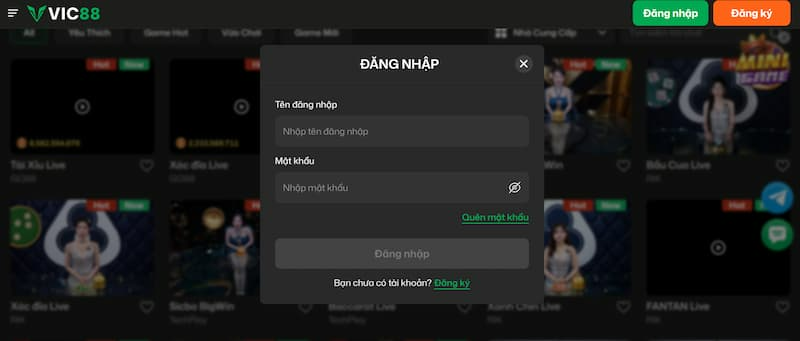  Link đăng nhập Vic88 với độ bảo mật cao